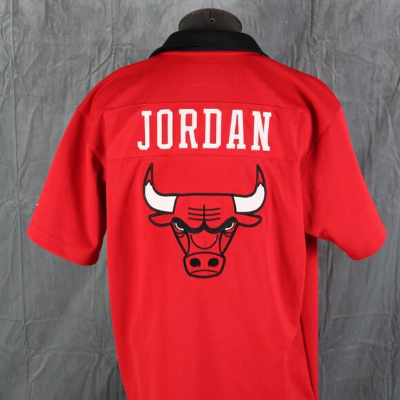 Chicago Bulls Warm Up Jacket (VTG) - Michael Jordan 23 by Nike - Men's Large - Picture 10 of 14